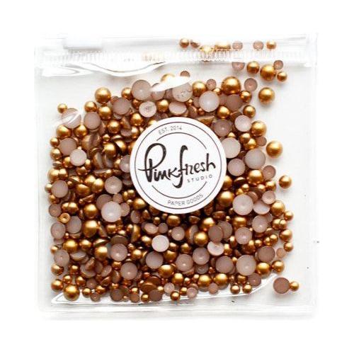 Pinkfresh Studio Matte Gold Metallic Pearl Beads pf084es