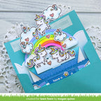 Lawn Fawn Platform Pop-Up Cloud Inserts Dies lf3092 Unicorn 3D Card