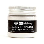 Prima Marketing Metallique White Pearl Art Alchemy Acrylic Paint 964436
