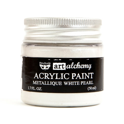 Prima Marketing Metallique White Pearl Art Alchemy Acrylic Paint 964436
