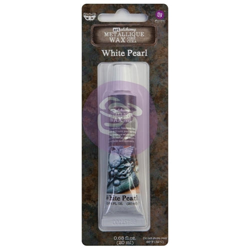 Prima Marketing White Pearl Finnabair Art Alchemy Metallique Wax 968380