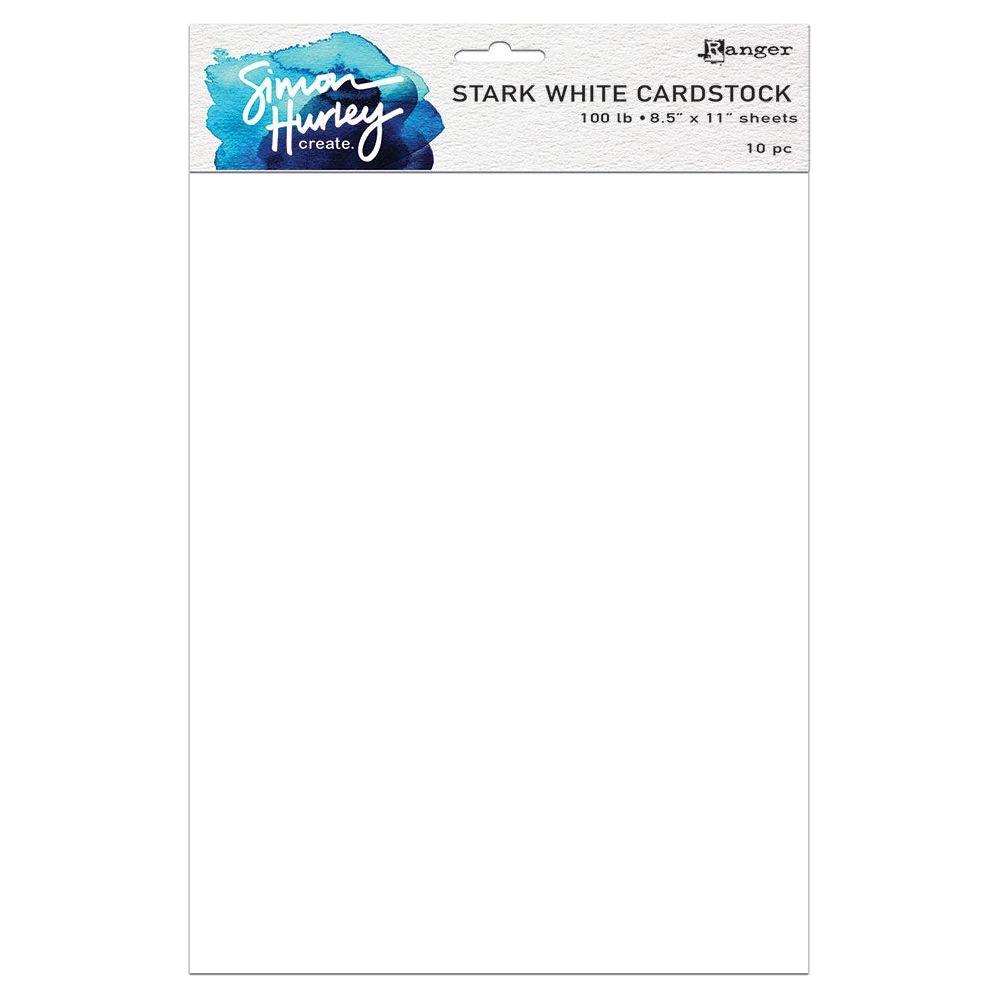 Ranger STARK WHITE CARDSTOCK Simon Hurley Create hua67467