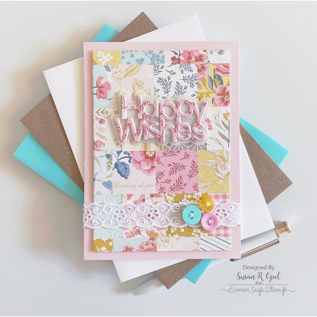 Quilted Happy Wishes A7 Card | color-code:ALT06