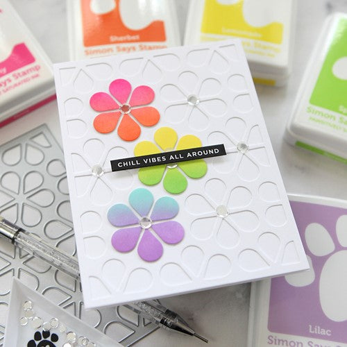 Simon Says Stamp! Simon Says Stamp FAB FLORAL PLATE Wafer Die s808 Chill Vibes Card Cathy Zielske | color-code:ALT2