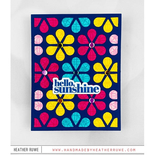 Simon Says Stamp! Simon Says Stamp FAB FLORAL PLATE Wafer Die s808 Hello Card Heather Ruwe | color-code:ALT9