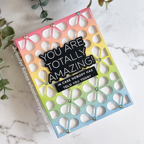 Simon Says Stamp! Simon Says Stamp FAB FLORAL PLATE Wafer Die s808 Totally Amazing Card Jennifer Kotas | color-code:ALT1