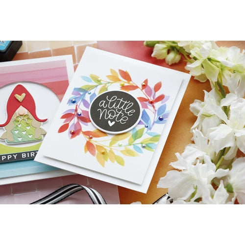 Simon Says Stamp! Simon Says Stamp Stencils LEAVES ssst121463  Laura Bassen A Little Note Card | color-code:ALT1