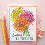 Simon Says Stamp! Simon Says Stamp Suzy's FLOWER SENTIMENTS Watercolor Prints szwcfs18 Congrats Card Suzy Plantamura