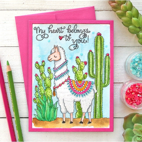 Simon Says Stamp! Simon Says Stamp Suzy's SUCCULENTS Watercolor Prints szslt0719 Alpaca Love Card Suzy Plantamura | color-code:ALT4