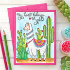 Simon Says Stamp! Simon Says Stamp Suzy's SUCCULENTS Watercolor Prints szslt0719 Alpaca Love Card Suzy Plantamura | color-code:ALT4