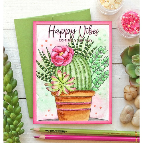 Simon Says Stamp! Simon Says Stamp Suzy's SUCCULENTS Watercolor Prints szslt0719 Happy Vibes Suzy Plantamura | color-code:ALT6
