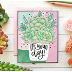Simon Says Stamp! Simon Says Stamp Suzy's SUCCULENTS Watercolor Prints szslt0719 It's Your Day Card | color-code:ALT1.5