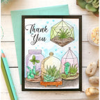 Simon Says Stamp! Simon Says Stamp Suzy's SUCCULENTS Watercolor Prints szslt0719 Thank You Card Suzy Plantamura | color-code:ALT5.5