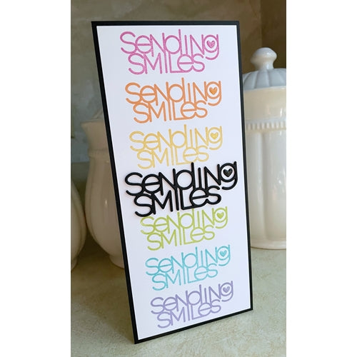 Simon Says Stamp! Simon Says Wood Stamp SENDING SMILES sssw401003 | color-code:ALT0 Lisa Addesa Slimline Card