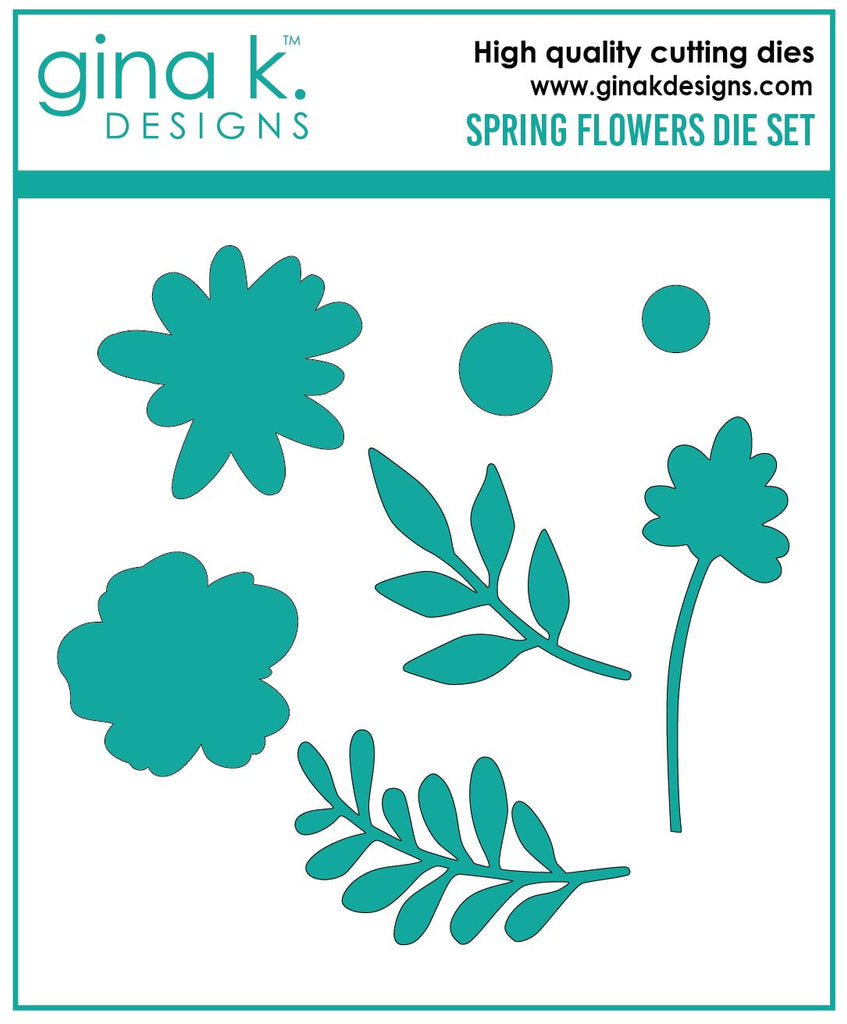 Gina K Designs Spring Flowers Dies die0307