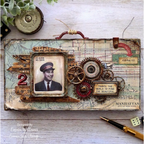 Ranger Tim Holtz Distress Crayon FIRED BRICK TDB51992 Travel The World Vignette Tray | color-code:ALT02