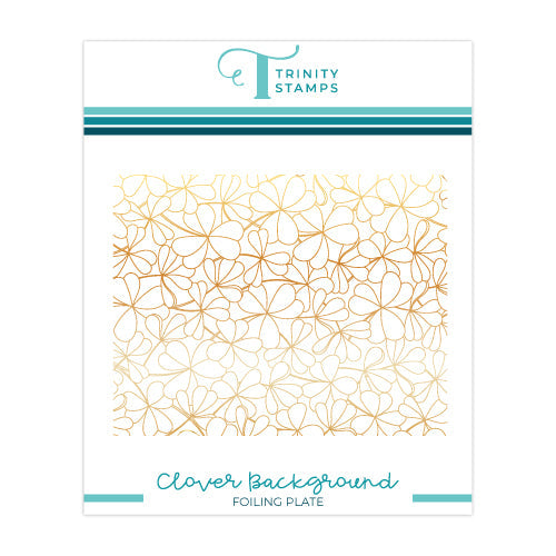 Trinity Stamps CLOVER BACKGROUND Hot Foil Plate tmd-190