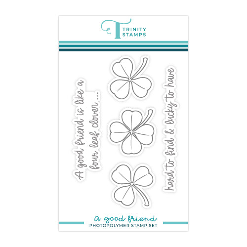 Trinity Stamps A GOOD FRIEND Clear Stamp Set tps-221