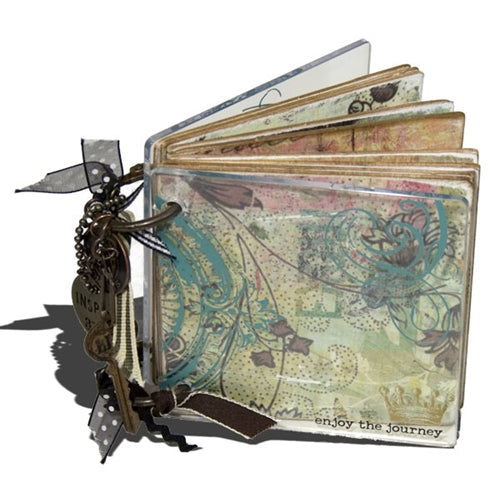 Tim Holtz Cling Rubber Stamps FANCY FLOURISH SET CMS005 notebook