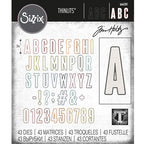 Tim Holtz Sizzix ALPHANUMERIC BULLETIN Thinlits Dies 666281