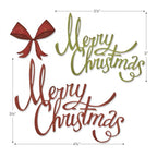 Tim Holtz Sizzix CHRISTMAS RIBBON Thinlits Dies 664196 dimensions