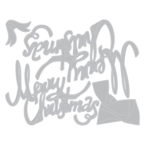 Tim Holtz Sizzix CHRISTMAS RIBBON Thinlits Dies 664196 line art