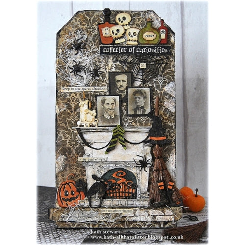 Tim Holtz Sizzix FIRESIDE Thinlits Dies 664193 halloween