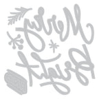 Tim Holtz Sizzix Merry & Bright Thinlits Dies 664739 line art