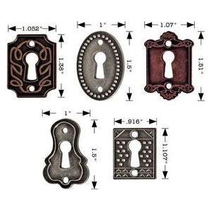 Tim Holtz idea-ology KEYHOLES Key Hardware Altered Art Metal TH92718