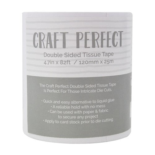 Tonic 120mm x 25m Double Sided Tissue Tape Craft Perfect 9742e