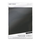 Tonic Black Velvet 8.5 x 11 Mirror Card Satin Effect Cardstock 9489E