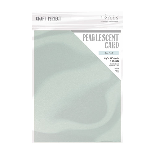 Tonic Blue Frost 8.5 x 11 Pearlescent Cardstock 9541e