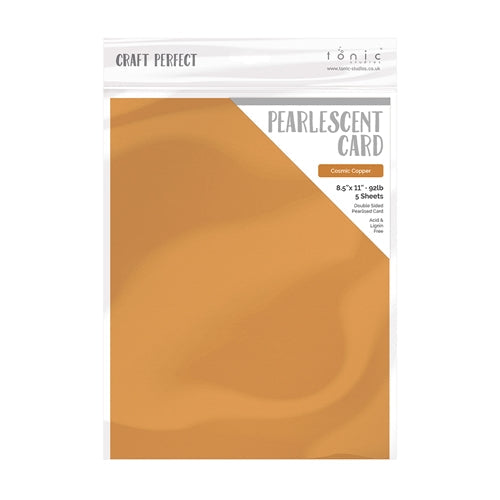 Tonic Cosmic Copper 8.5 x 11 Pearlescent Cardstock 9531e
