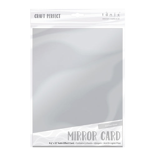 Tonic Frosted Silver 8.5 x 11 Mirror Card Satin Cardstock 9482E