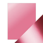 Tonic Pink Chiffon 8.5 x 11 Mirror Card Satin Cardstock 9483E