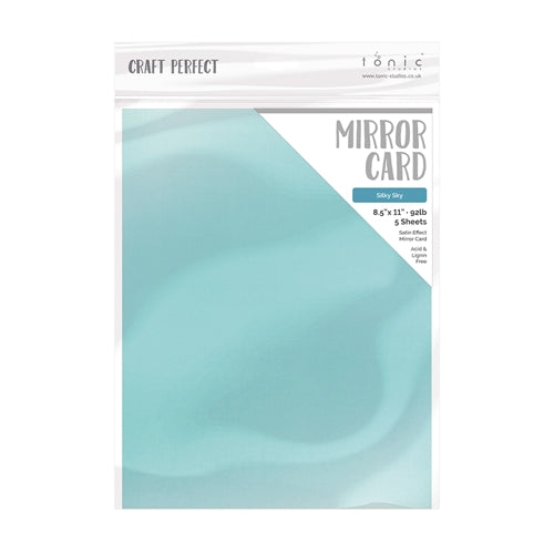 Tonic Silky Sky 8.5 x 11 Mirror Card Satin Cardstock 9491e