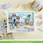 Lawn Fawn Coaster Critters Flip-Flop Clear Stamps lf3075 wheely great card