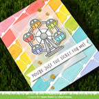Lawn Fawn Raffle Tickets Dies lf3096 merry go round card | color-code:ALT1