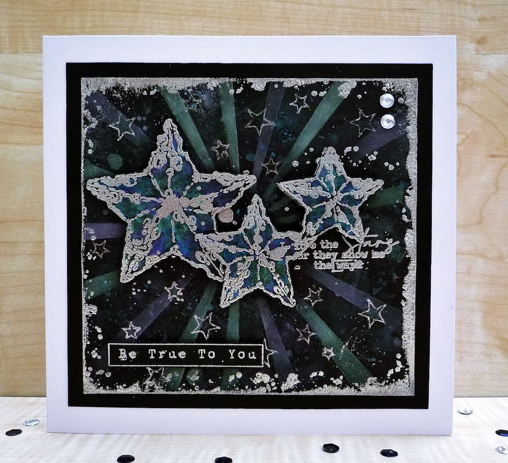 AALL & Create Starburst 6x6 Stencil aal163 stars