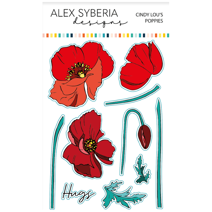 Alex Syberia Designs CINDY LOU'S POPPIES Die Set asdcd38