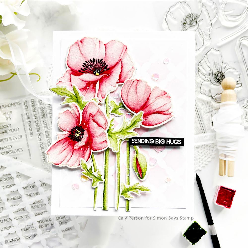 Alex Syberia Designs CINDY LOU'S POPPIES Die Set asdcd38  - Sending Big Hugs