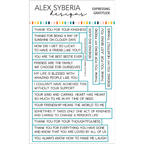 Alex Syberia Designs EXPRESSING GRATITUDE Sentiment Die Set asdcd40