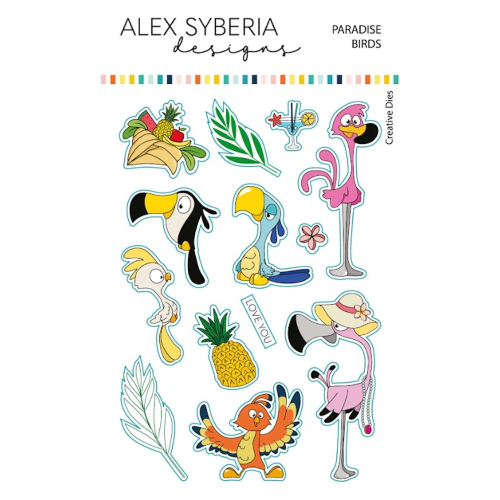 Alex Syberia Paradise Birds Coordinating Die Set Alex Syberia Paradise Birds Coordinating Die Set