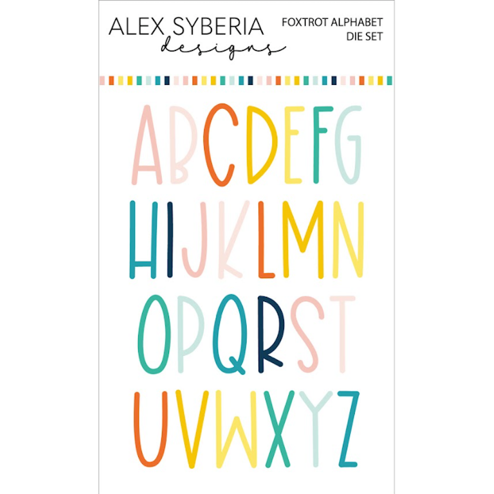 Alex Syberia Designs Foxtrot Alphabet Die Set asdd62