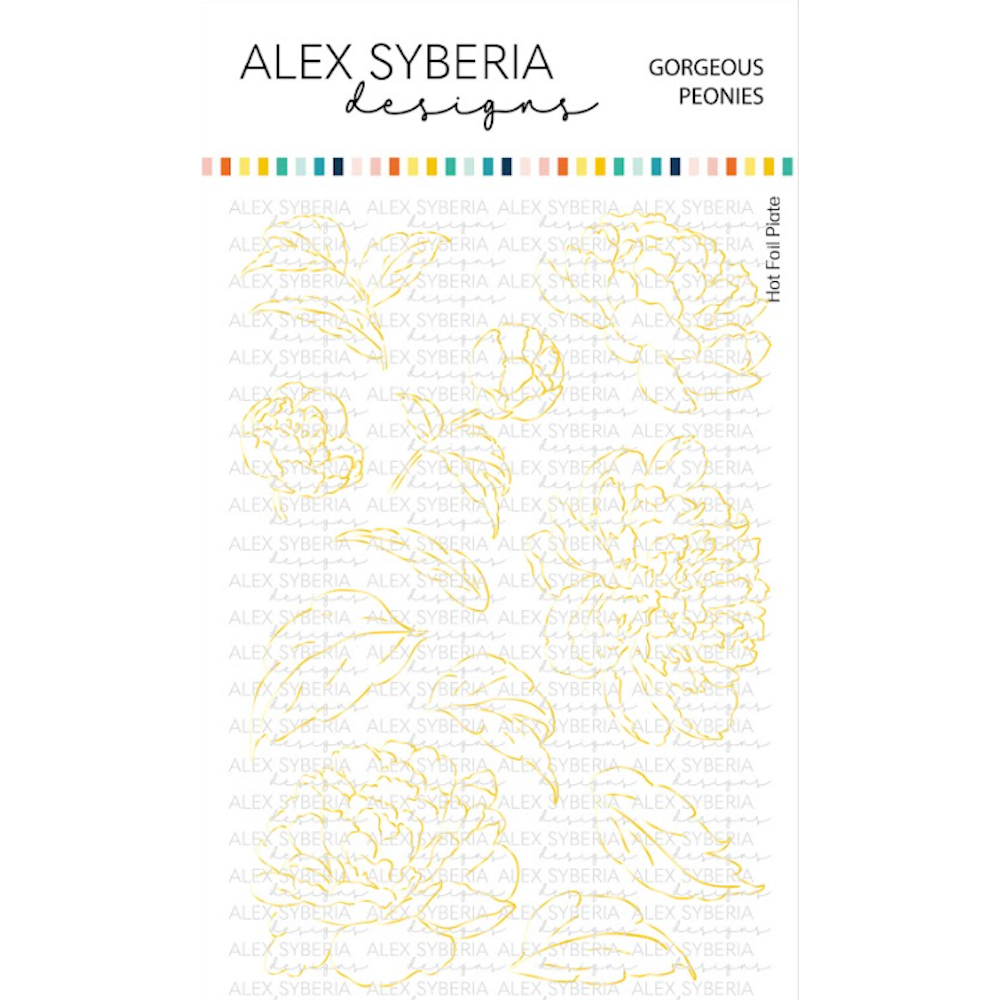 Alex Syberia Designs Gorgeous Peonies Hot Foil Plate asdhf55