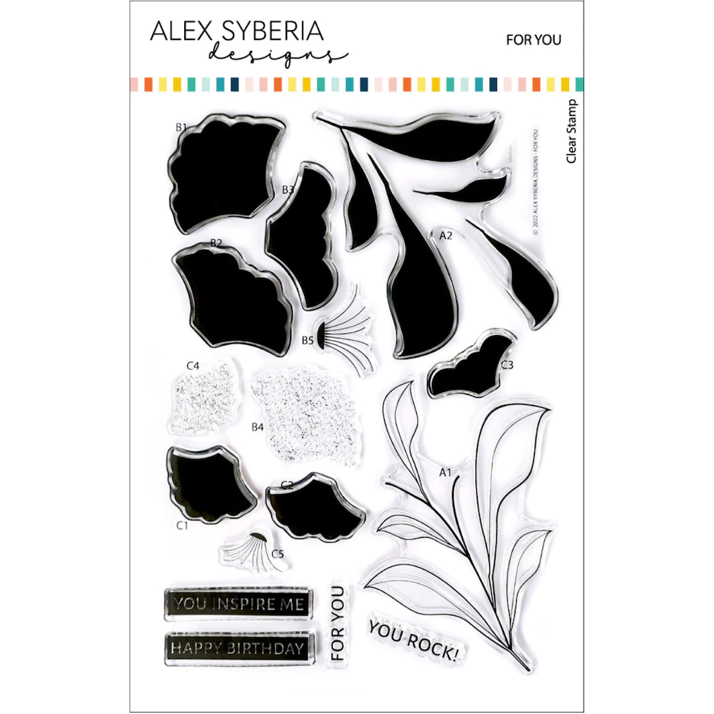 Alex Syberia Designs FOR YOU Clear Stamp Set asdsta6813