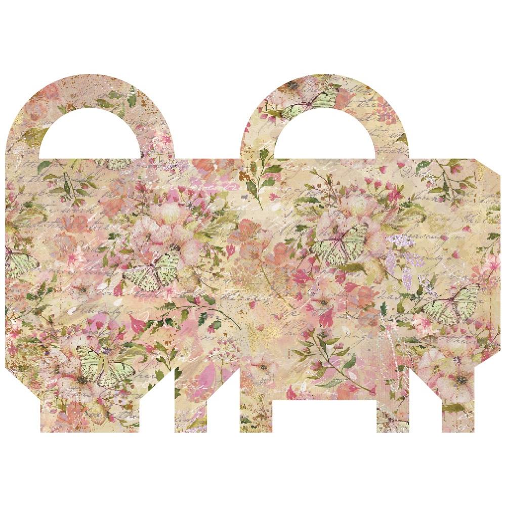 Crafter's Companion Vintage Summer Gift Bag Paper Pad cc-pad-gift-visu pink florals