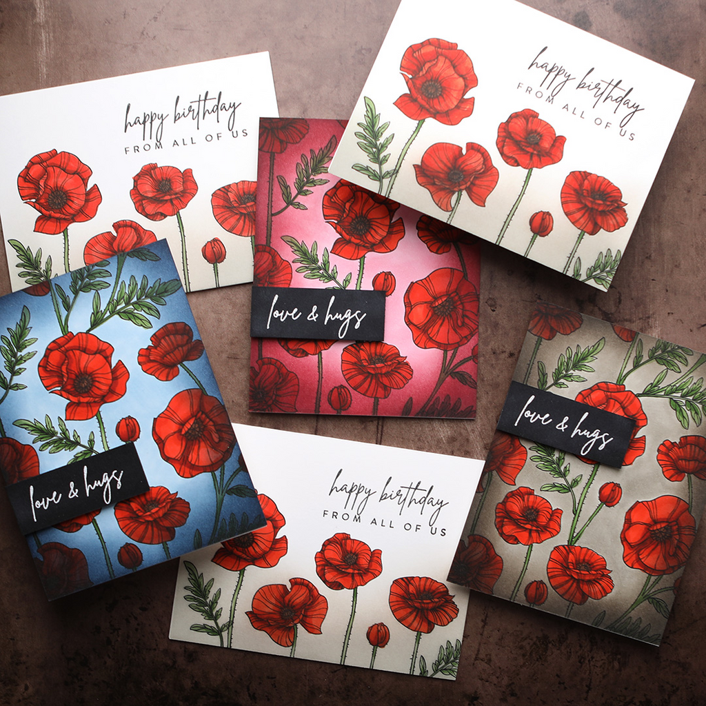 Simon Says Clear Stamps POPPY PERFECTION sss202517c Poppies Cards | color-code:ALT14