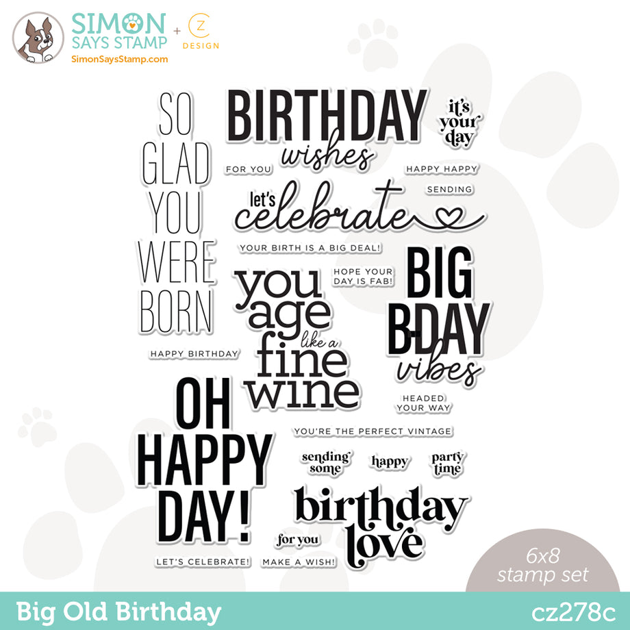 Happy Birthday Stamp, Birthday Cards, Happy Birthday Rubber Stamp, Birthday Stamps, Birthday Scrapbook Stamping