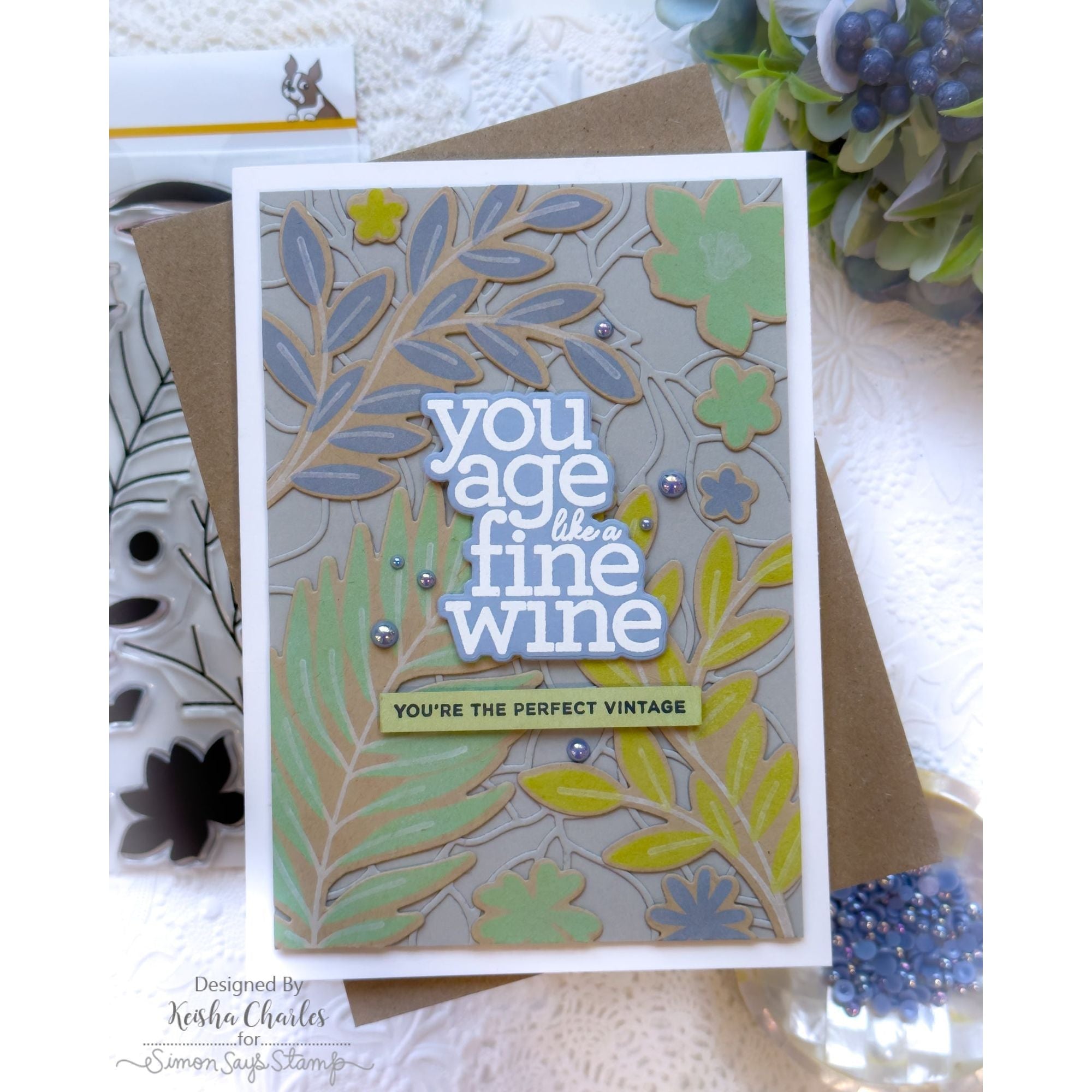 Fine Wine and Vines Card | color-code:ALT13